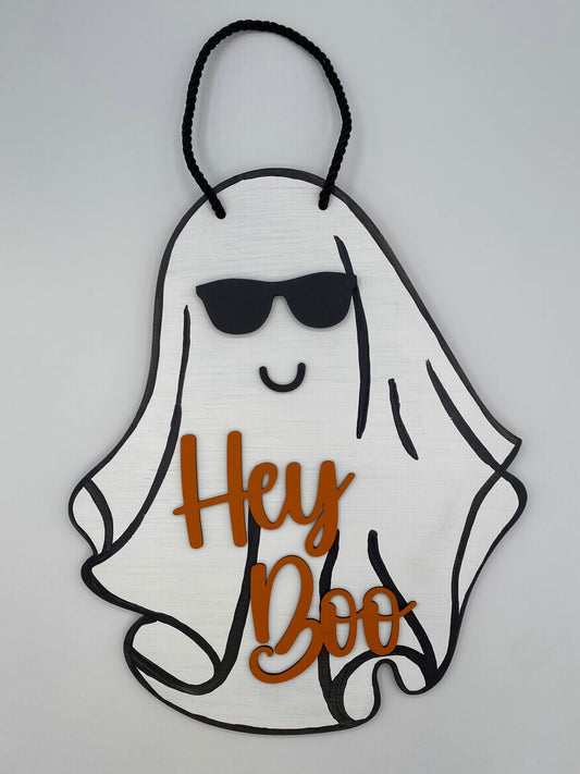 Halloween Door Hanger - Hey Boo