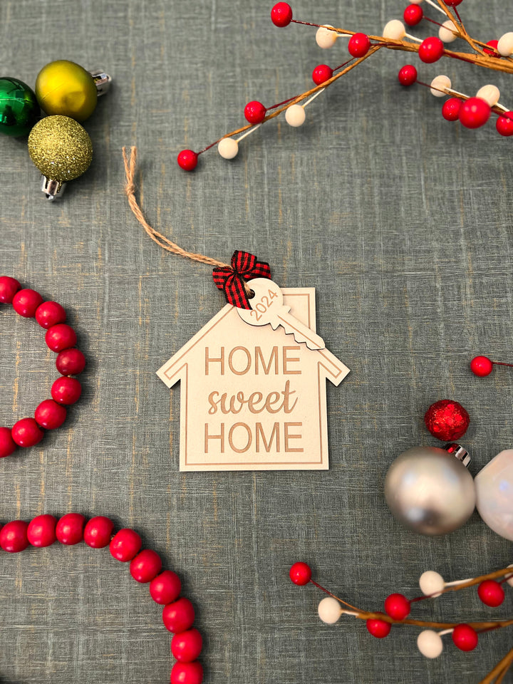 Home Sweet Home Ornament with Year