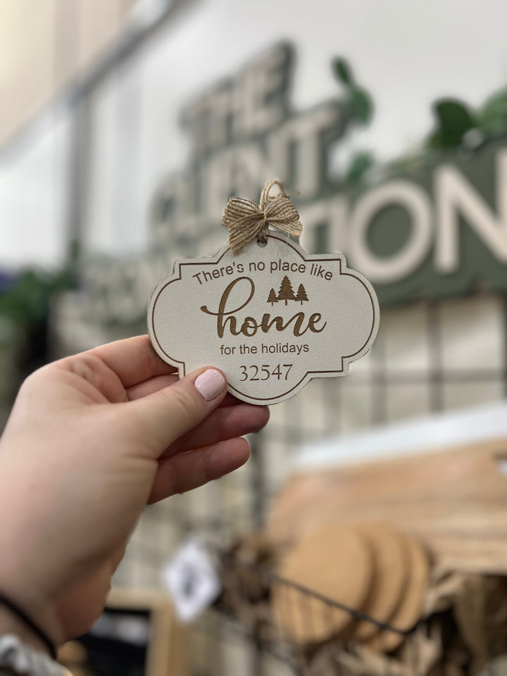 Personalized "There's No Place Like Home for the Holidays" Ornament