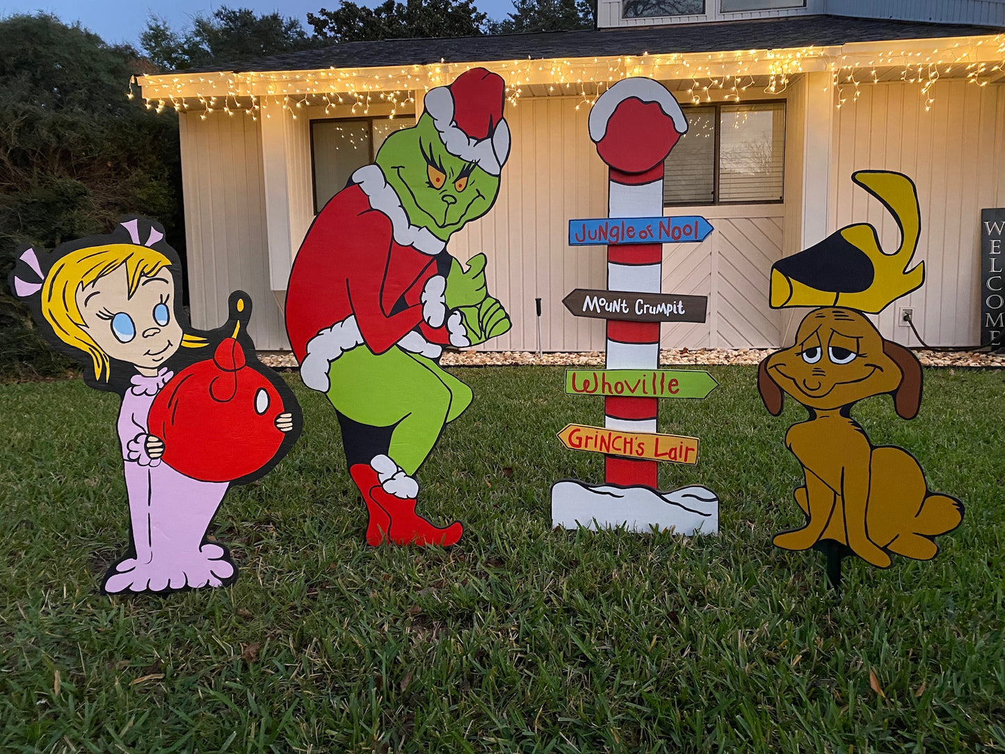 Grinch Yard Signs