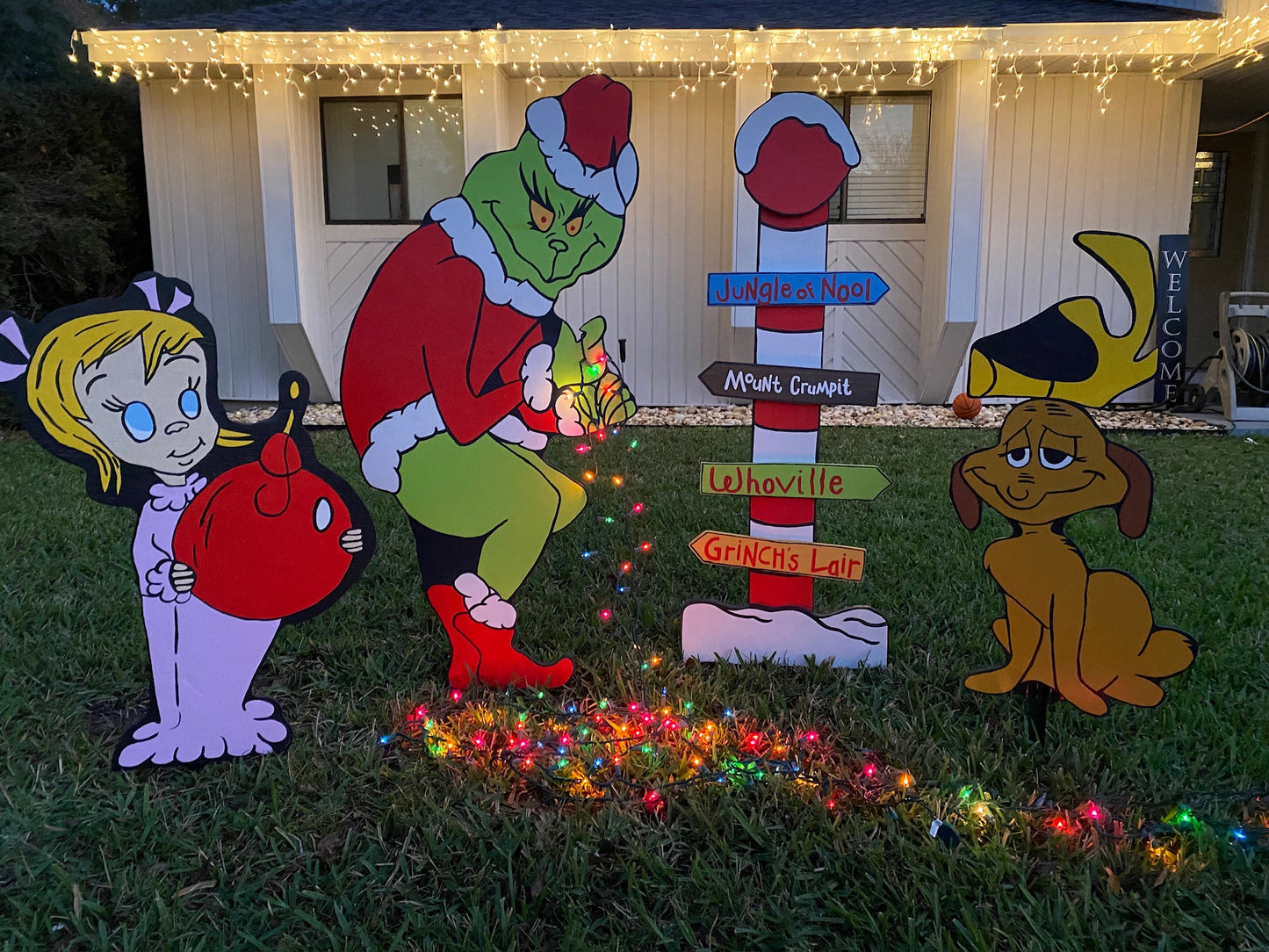 Grinch Yard Signs