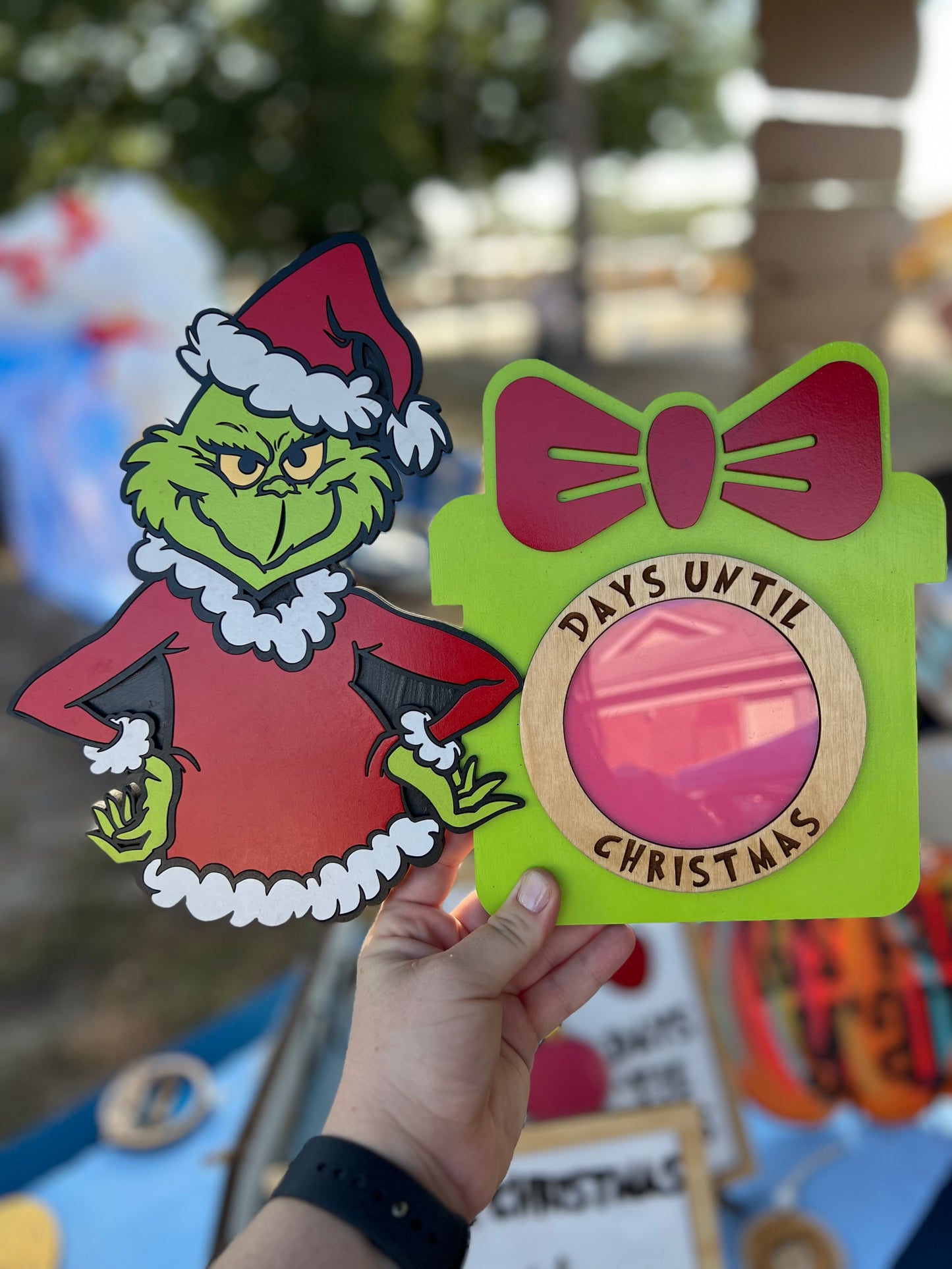 Grinch Countdown Sign