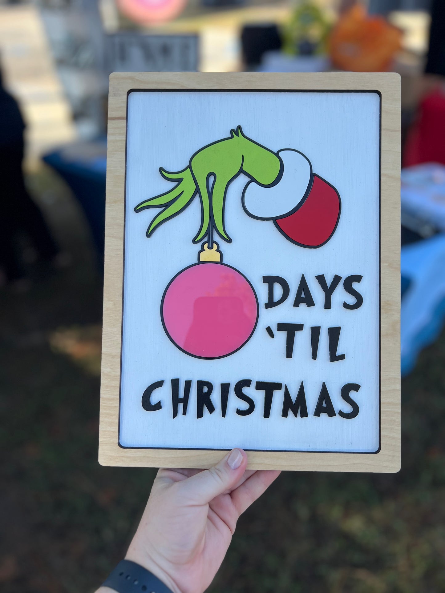 Grinch Countdown Sign