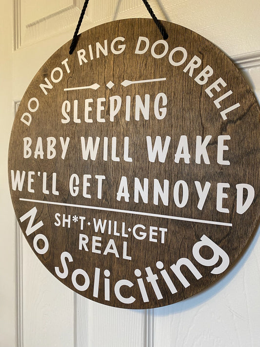 Keep Away Baby Door Hanger