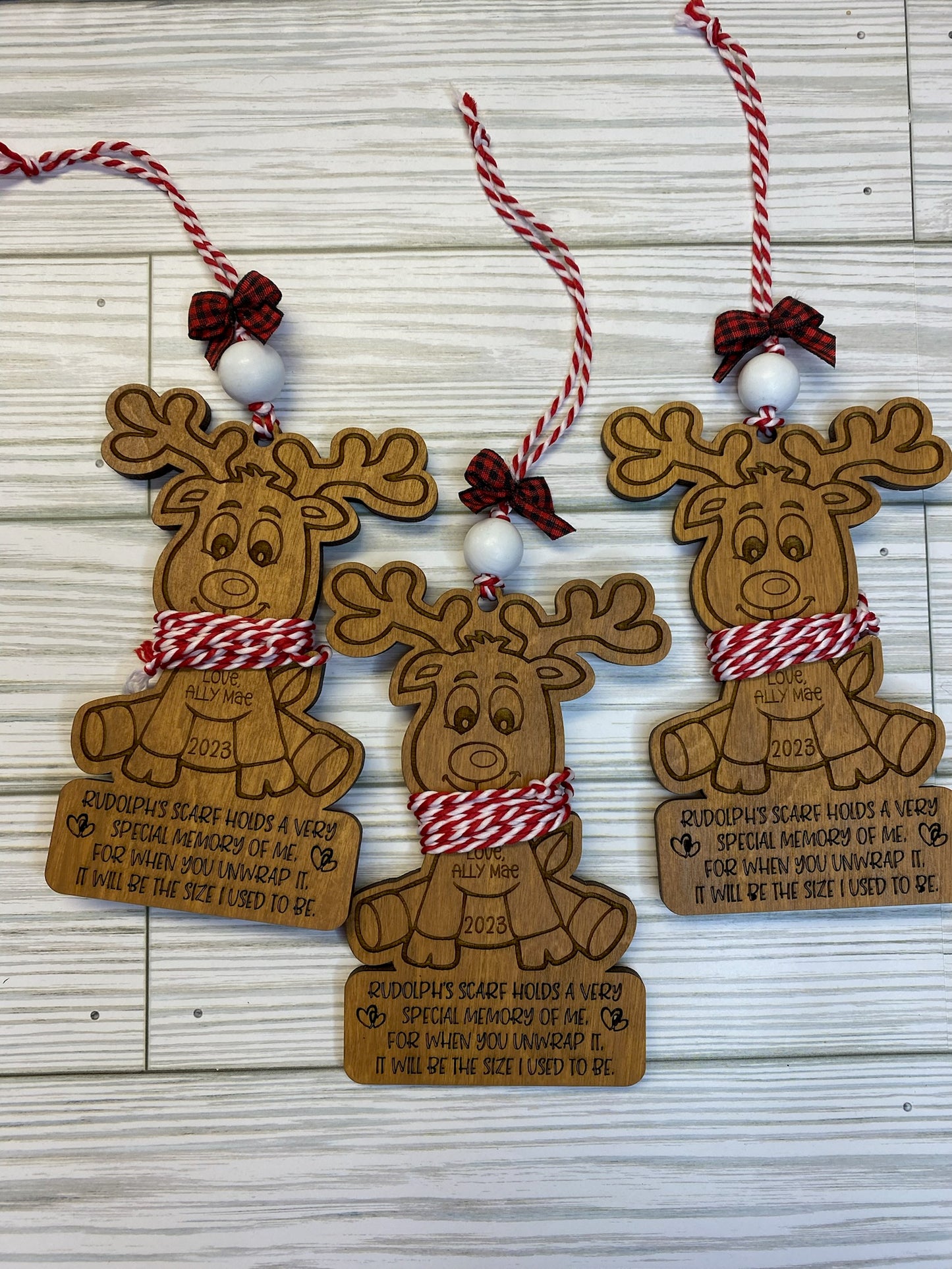 Reindeer Measurement Ornament