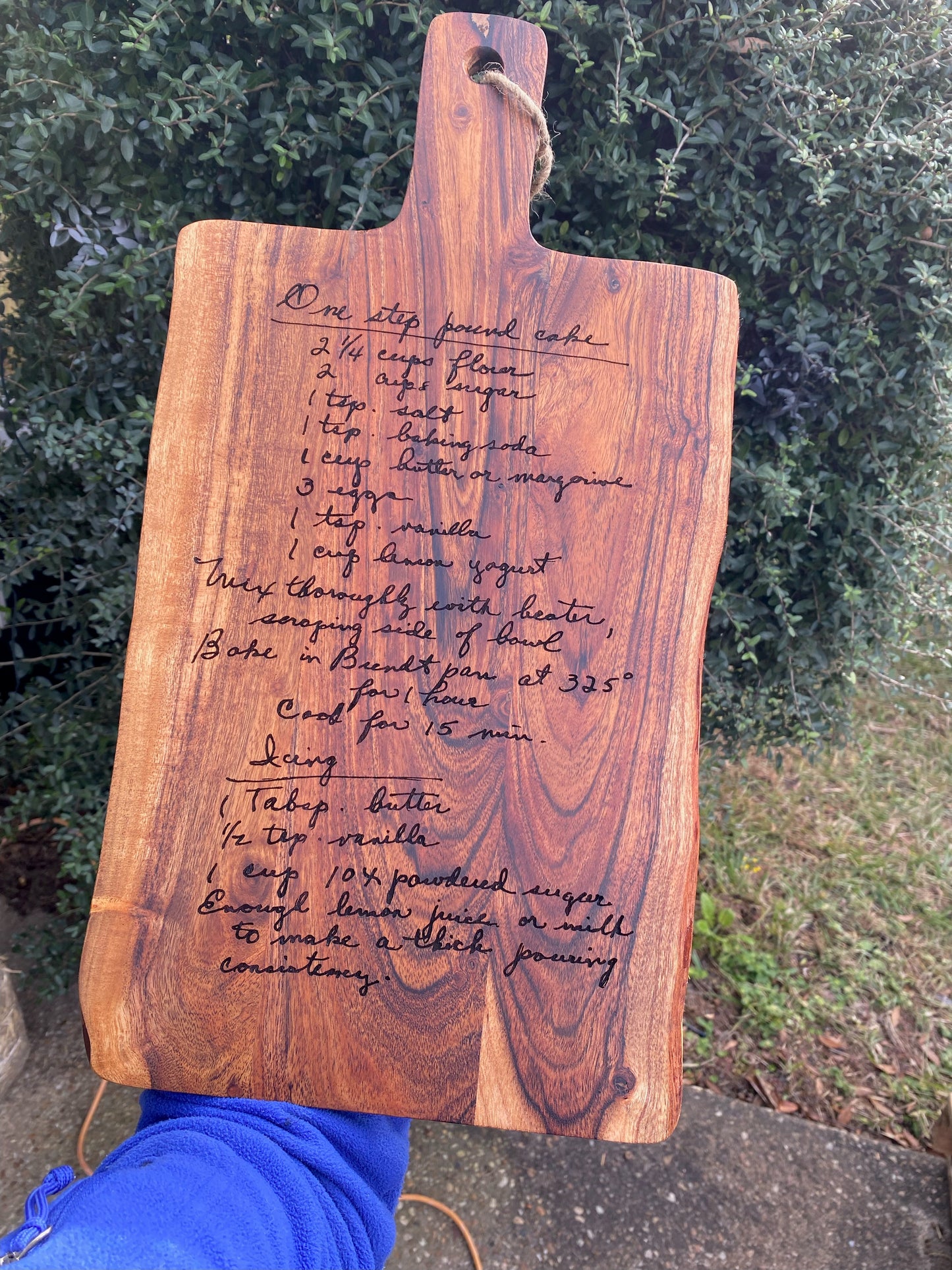 Custom Recipe Cutting Board