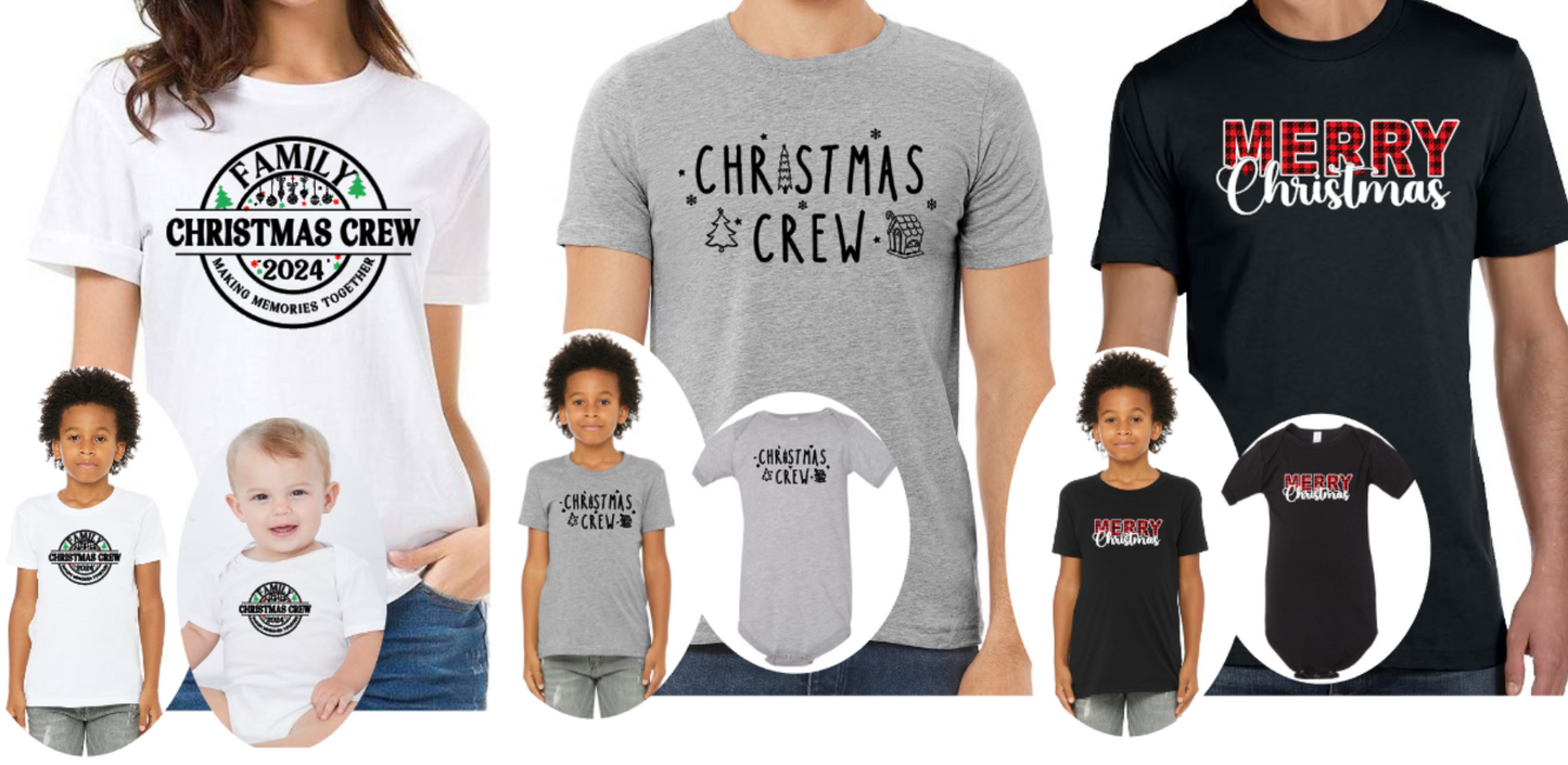 Matching Family Christmas Shirts (Infant Sizes)