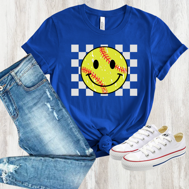 Checkered Softball/Baseball Shirt