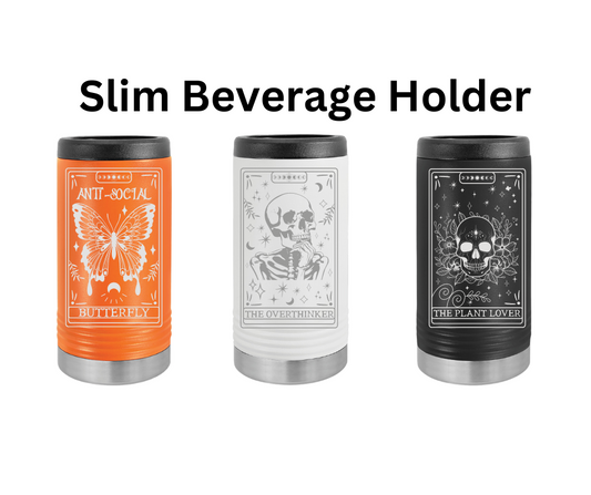 Tarot Card Slim Can Koozie